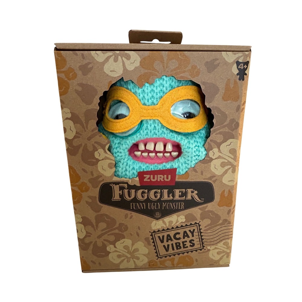 Zuru Kid's Teal Vacay Vibes Goggle Monster Fuggler Plush Toy New in Box!